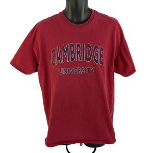 Vintage Mens Cambridge University Short Sleeve T-Shirt Sz XL Cotton